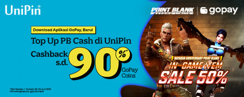 Rayakan Anniversary Point Blank! – Ekstra Cashback 90% GoPay Coins dengan Top Up PB Cash Pakai GoPay!